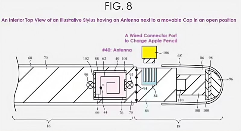 Apple Pencil新专利曝光 未来或支持5G和卫星通信(图2)